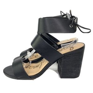 Sam Edelman Valerie black Napa sandals size 7.5